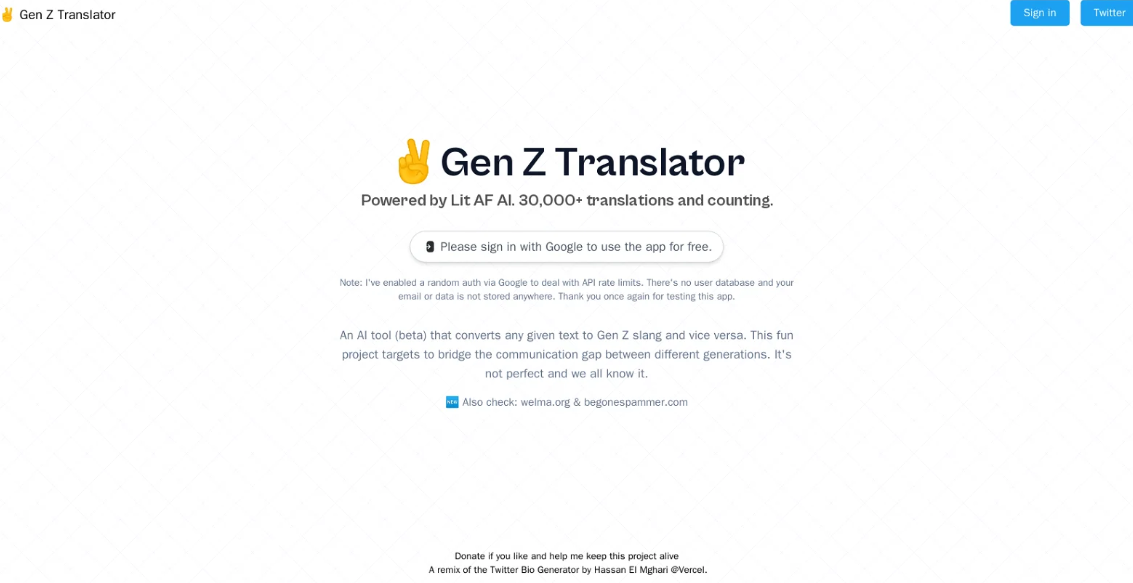 Gen Z Slang Translator
