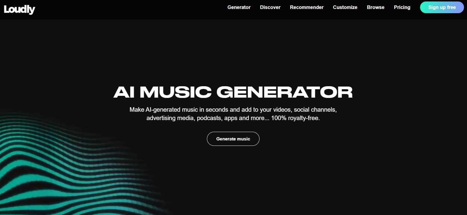 AI Music Generator - Loudly